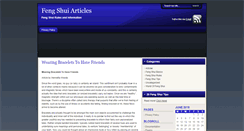 Desktop Screenshot of fengshuiarticles.chappleweb.com